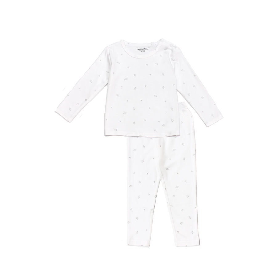 Twinkle Planet Two piece Long Sleeve Pyjamas - Lullaby Leaves