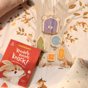 Story Blanket with the Knockety Knockety Knock storybook