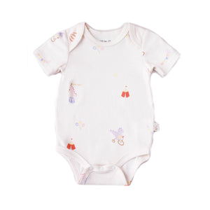 Twinkle Planet Organic Short Sleeve Bodysuit - Circus Dino