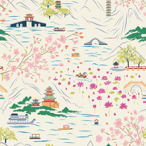 Summer Palace print detail