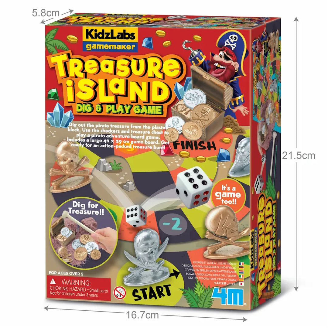 4M KidzLabs Gamemaker / Treasure Island Dig & Play Game