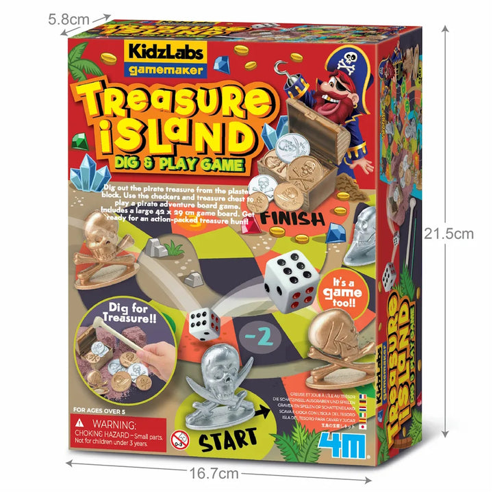 4M KidzLabs Gamemaker / Treasure Island Dig & Play Game