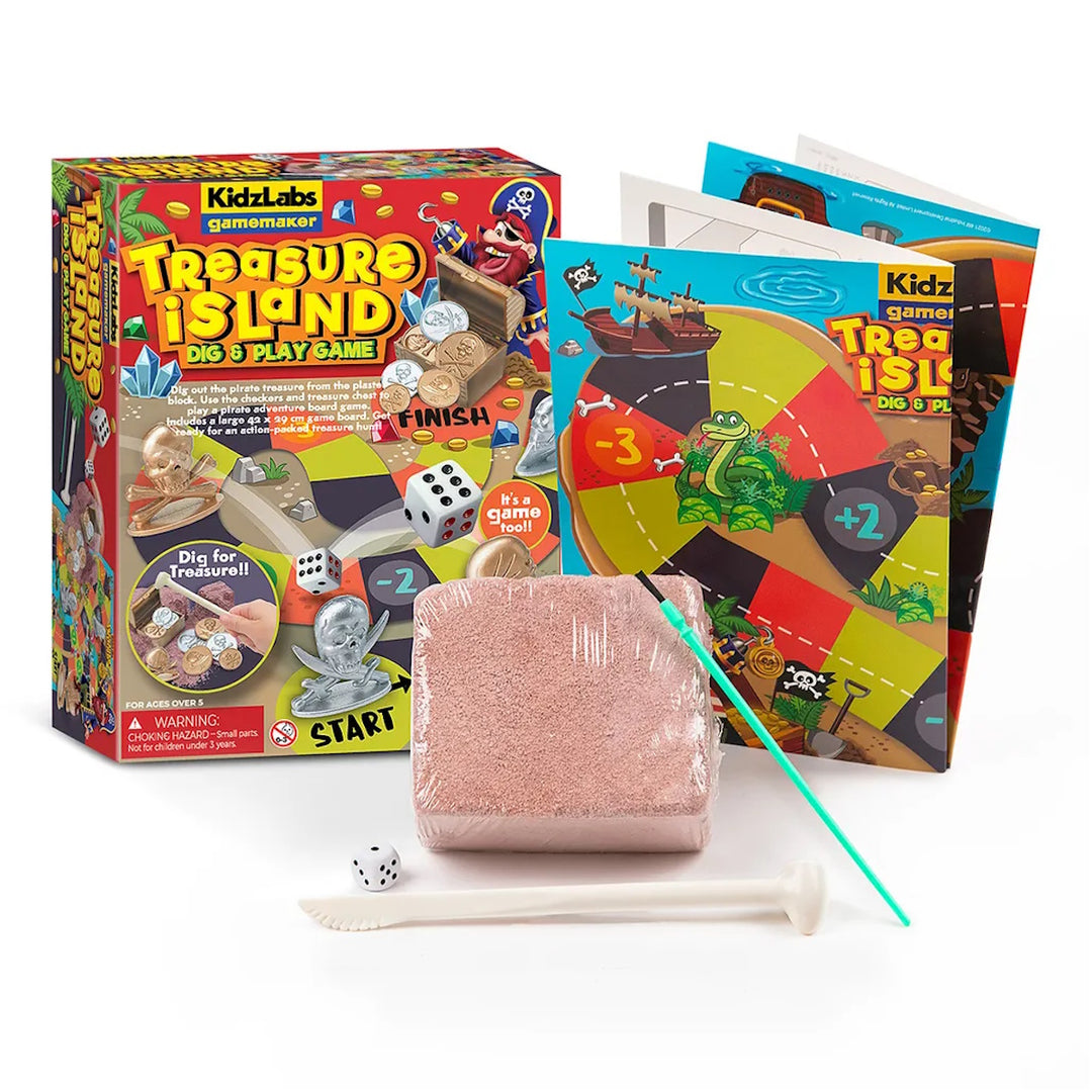 4M KidzLabs Gamemaker / Treasure Island Dig & Play Game