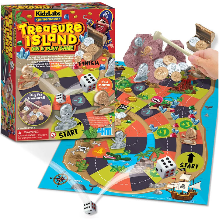 4M KidzLabs Gamemaker / Treasure Island Dig & Play Game