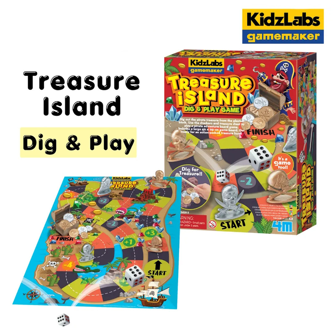 4M KidzLabs Gamemaker / Treasure Island Dig & Play Game