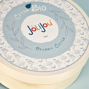 Jolijou Joliflores round natural wood gift box