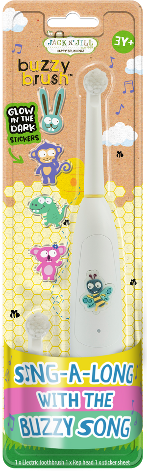 Jack N' Jill Kids Electric Musical Toothbrush Buzzy Brush (3+ yrs)