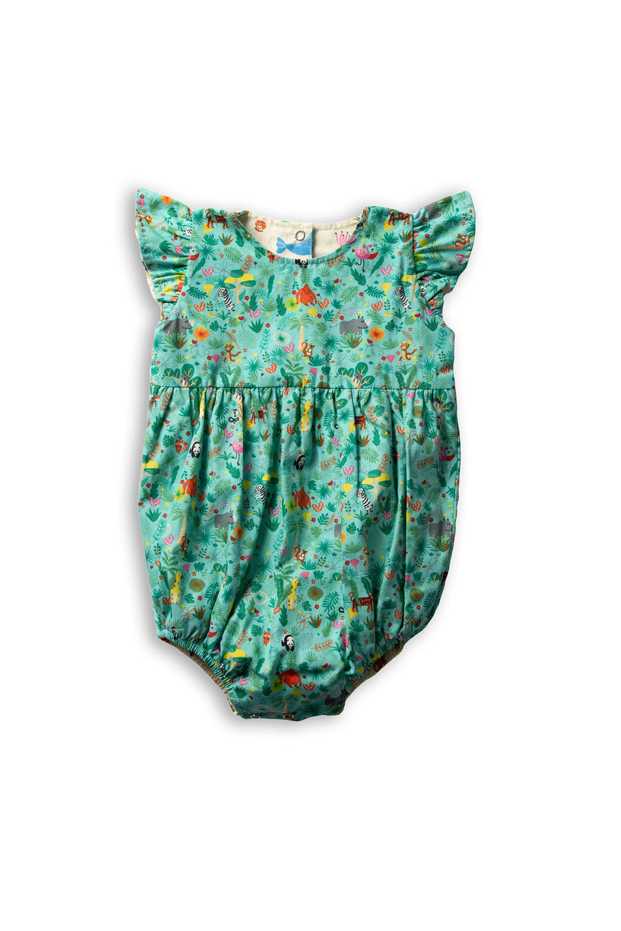 Maison Q Jungle Jamboree Reversible Girl Onesie