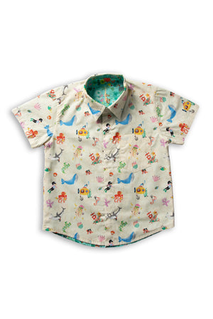 Maison Q Jungle Jamboree Reversible Shirt