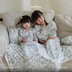 Cosoco Kids Double Layer Blanket - Jungle Toile
