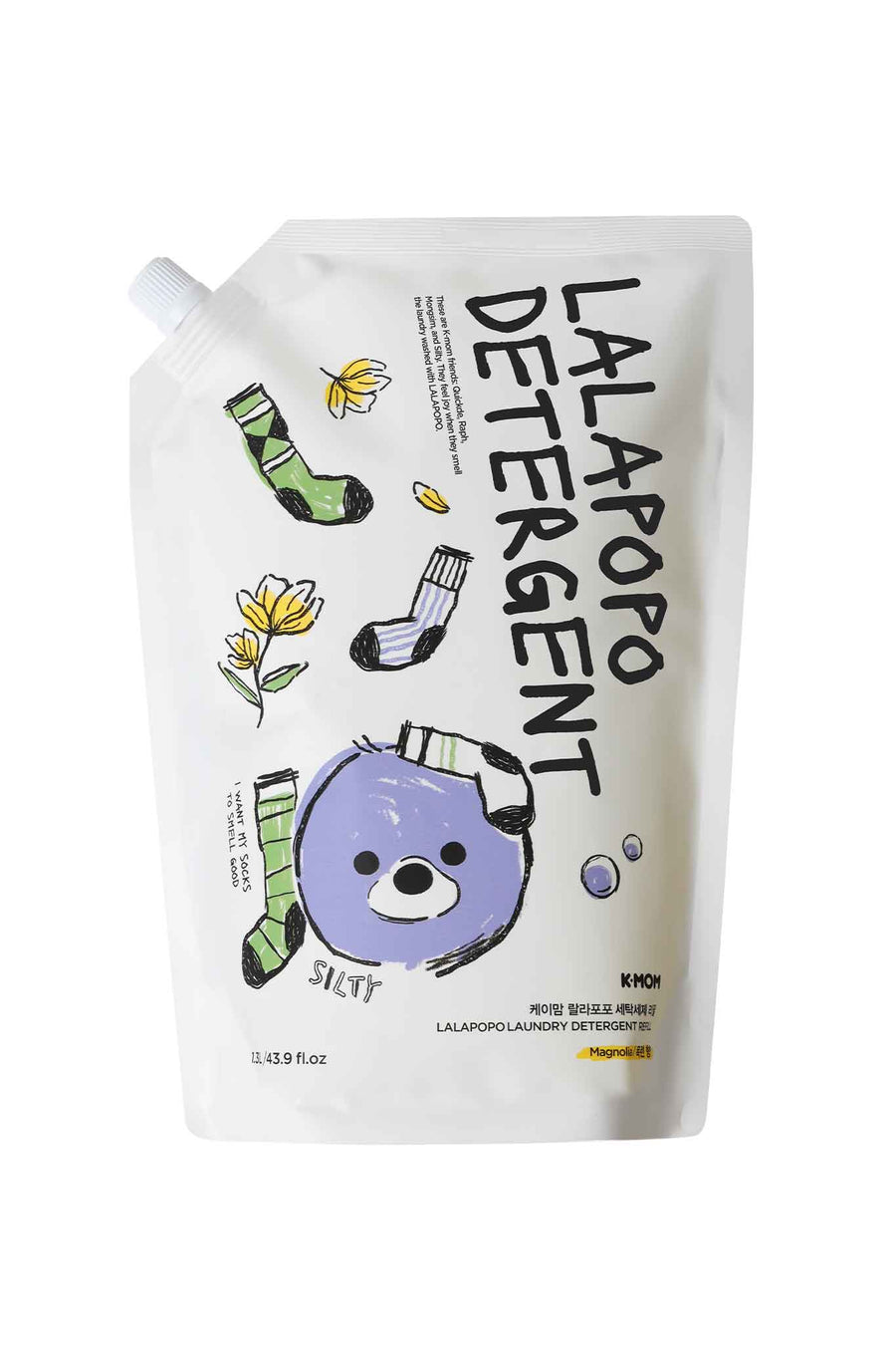 K-Mom Lalapopo Laundry Detergent Refill Magnolia 1.3L pouch