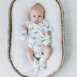 KAYS + KINS Kimono-Whales Lullaby-0-3M