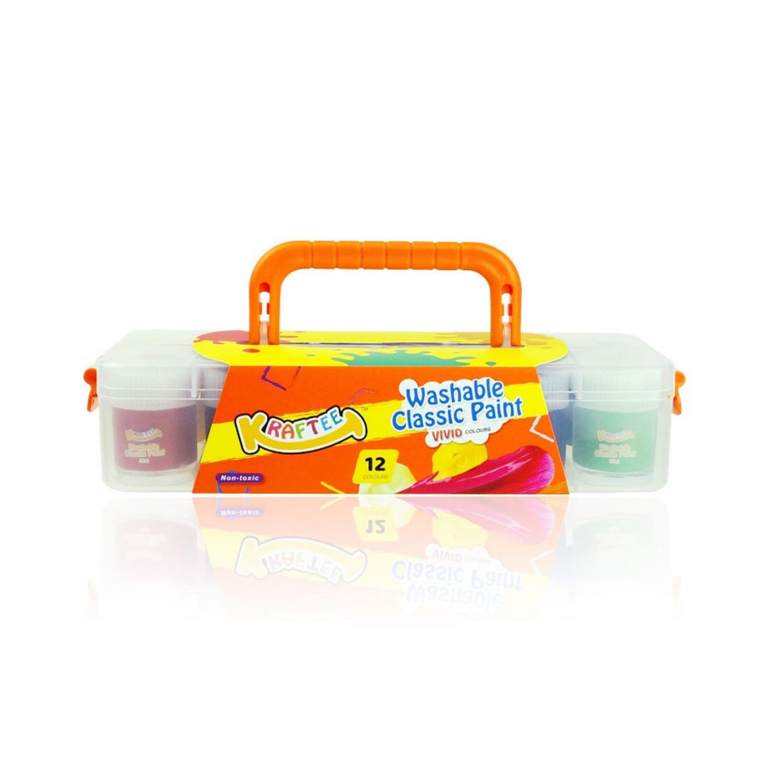 Kraftee 12ct Washable Classic Paints