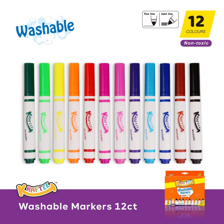 Kraftee Washable Markers