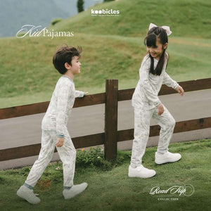 Koobicles Kid Pajamas TENCEL™ "Road Trip" in Blush Gear