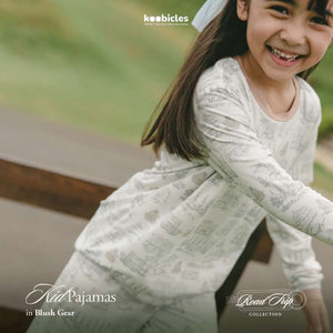 Koobicles Kid Pajamas TENCEL™ "Road Trip" in Blush Gear