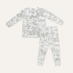 Cosoco Kids Estate Pajamas - Estate Grey