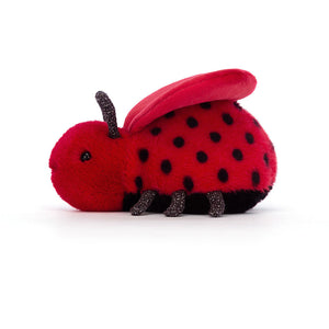 Jellycat Loulou Love Bug heart-shaped wings detail