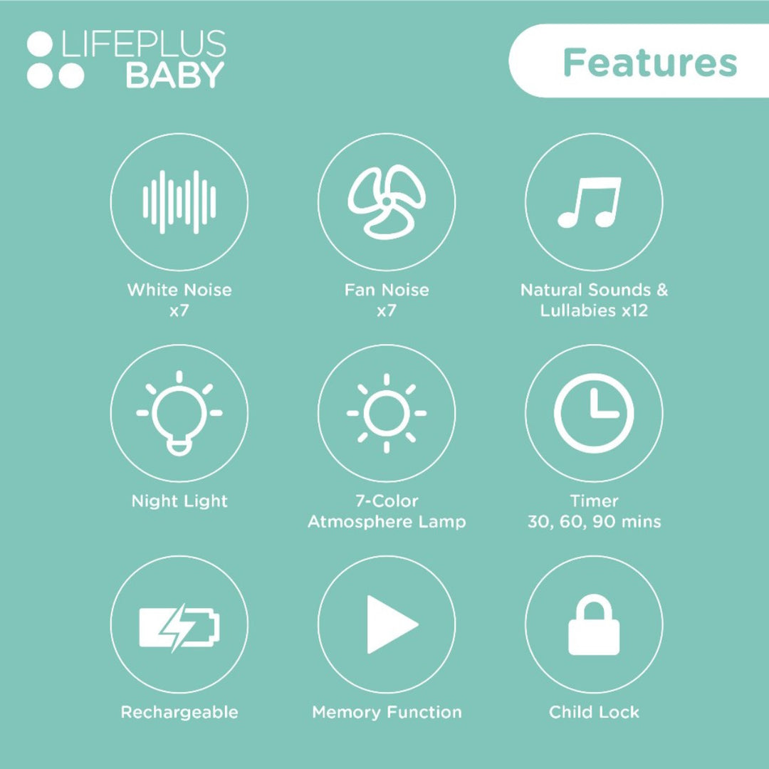 Lifeplus White Noise Machine (Rechargable)