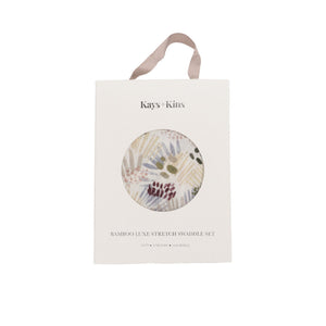 KAYS + KINS Bamboo Luxe Swaddle Set - Aura