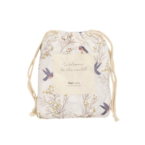 KAYS + KINS Bamboo Luxe Swaddle Set - Birdsong
