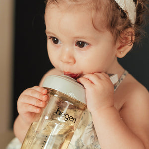 Hegen PCTO™ 240ml/8oz Straw Cup PPSU Auburn (Slow Flow) - lifestyle
