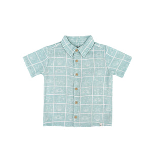 KAYS + KINS Linen Shirt - Seafoam