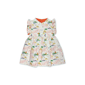 Maison Q Little Cavalry Reversible Flared Sleeves Cheongsam, Summer Palace side