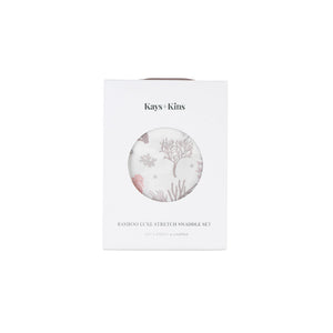 KAYS + KINS Bamboo Luxe Swaddle Set - Seahorse Cove