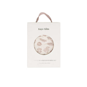 KAYS + KINS Bamboo Luxe Swaddle Set - Botanical Breeze