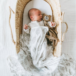 KAYS + KINS Bamboo Luxe Swaddle Set - Sagewood