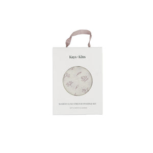 KAYS + KINS Bamboo Luxe Swaddle Set - Veloura Mist