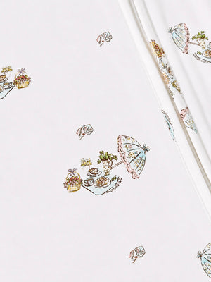 Twinkle Planet Beachside Picnic Lyocell print close-up