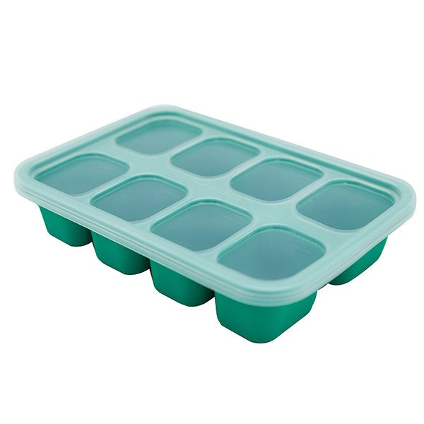 Marcus & Marcus Food Cube Tray 1oz x 8 in green with airtight lid