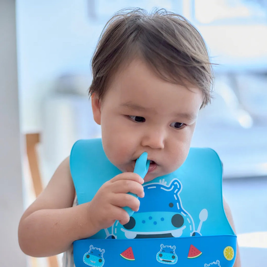 Marcus & Marcus Silicone Palm Grasp Spoon & Fork Set