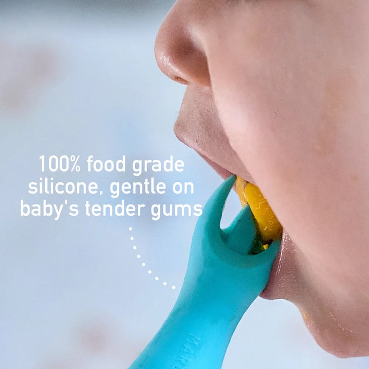 Marcus & Marcus Silicone Palm Grasp Spoon & Fork Set