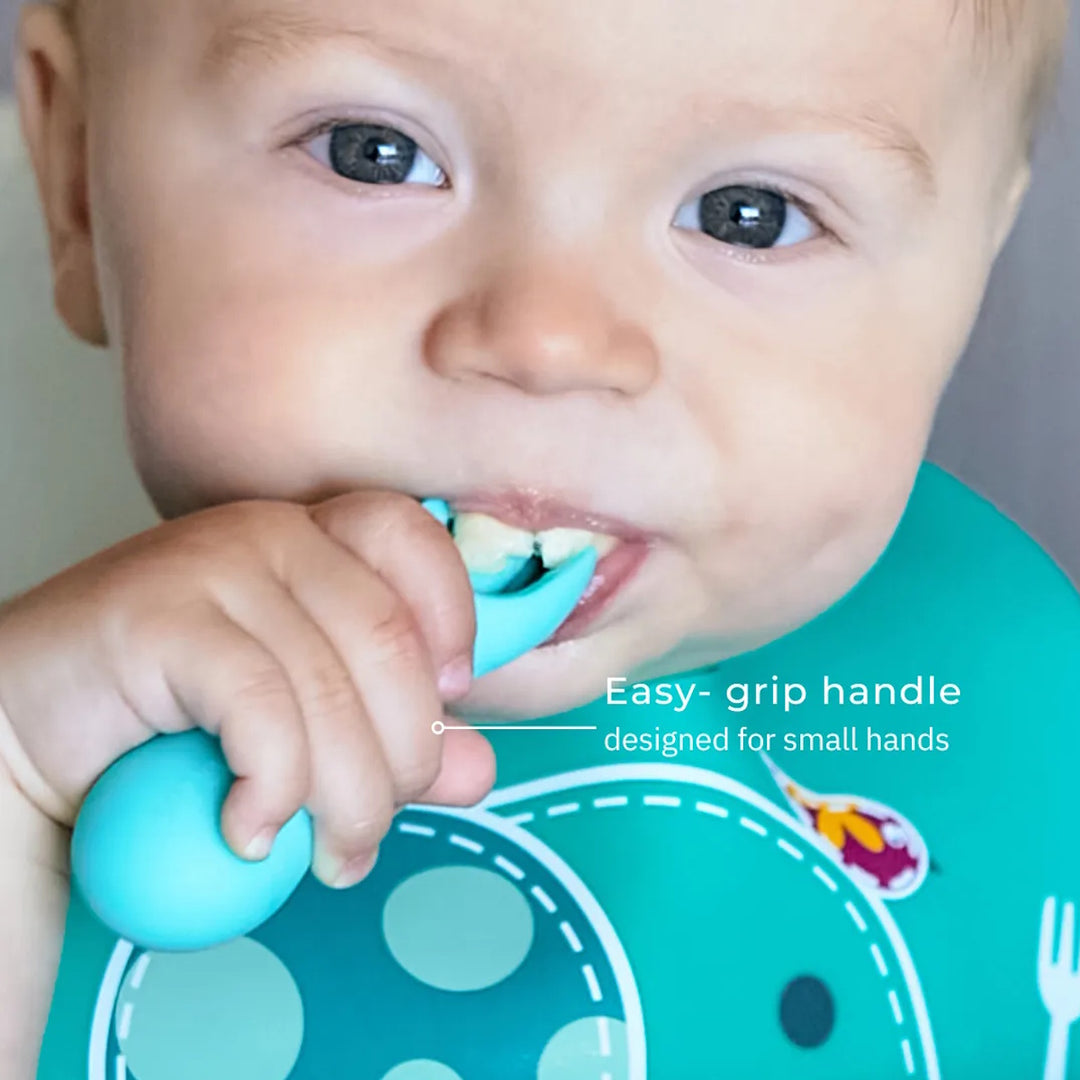 Marcus & Marcus Silicone Palm Grasp Spoon & Fork Set