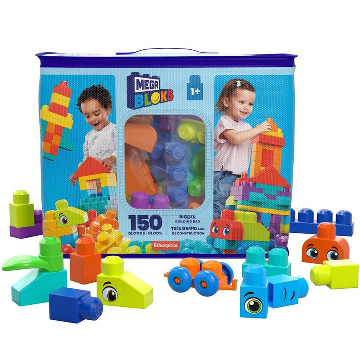 Fisher-Price Mega Blok Bigger Building Bag (150 Blocks)
