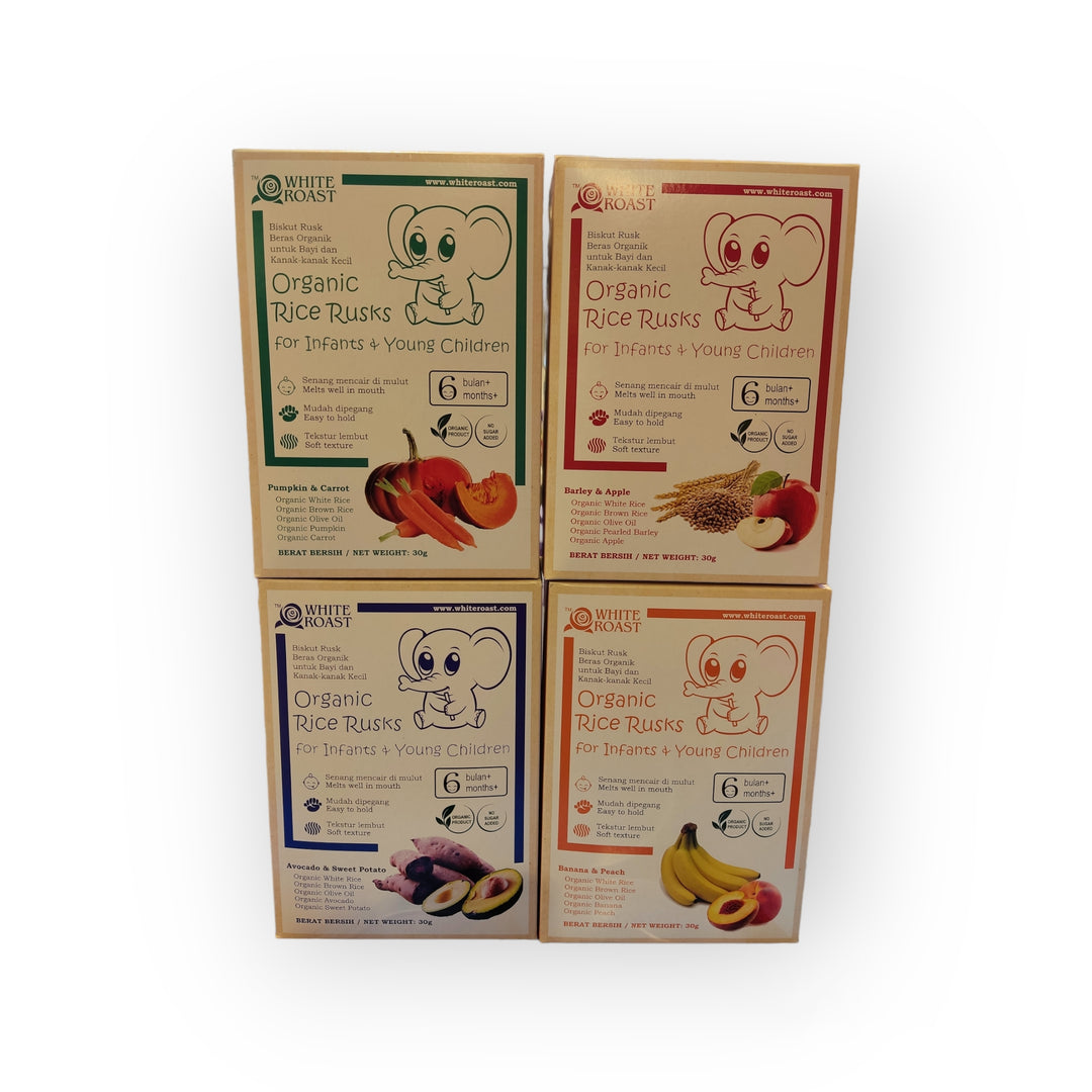 White Roast Organic Brown Rice Stick 30g