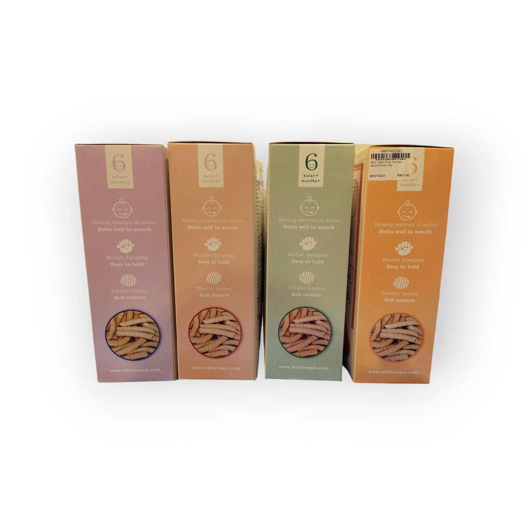 White Roast Organic Brown Rice Stick 30g