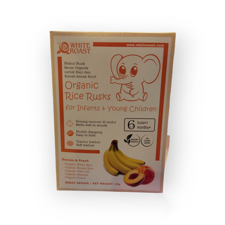 White Roast Organic Brown Rice Stick 30g