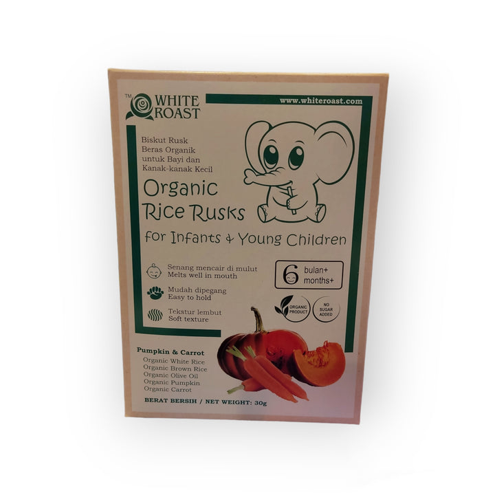 White Roast Organic Brown Rice Stick 30g