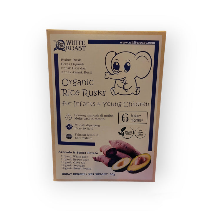 White Roast Organic Brown Rice Stick 30g
