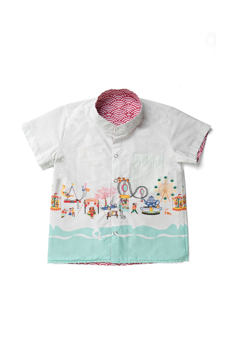 Maison Q Mandarin Jamboree Reversible Shirt