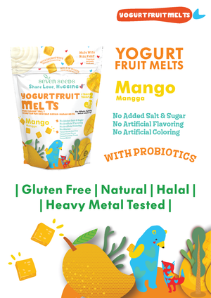 Hugging Love Mango Yogurt Fruit Melts with probiotics