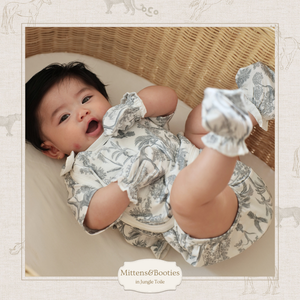 Cosoco Kids Mittens & Booties - Jungle Toile