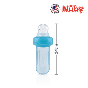 Nuby Mini Squeeze Feeder measurement, 14cm tall