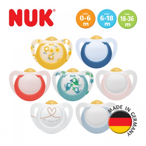 NUK Star Latex Soother Size 1