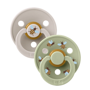 BIBS 2 Pack Studio Collection Colour Latex Pacifier