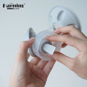 Haenim NexusFit Silicone Valve being fitted to the pump body